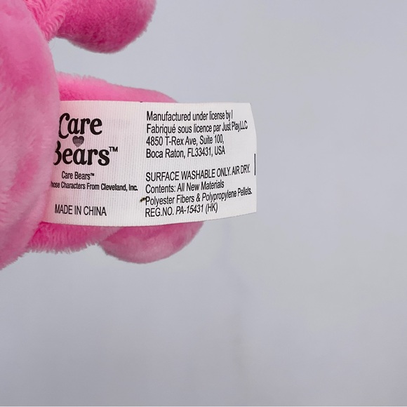 Care Bears 8” Hopeful Heart Superhero Friends Pink Bear Plush Mask Cape Stuffed - Picture 9 of 11